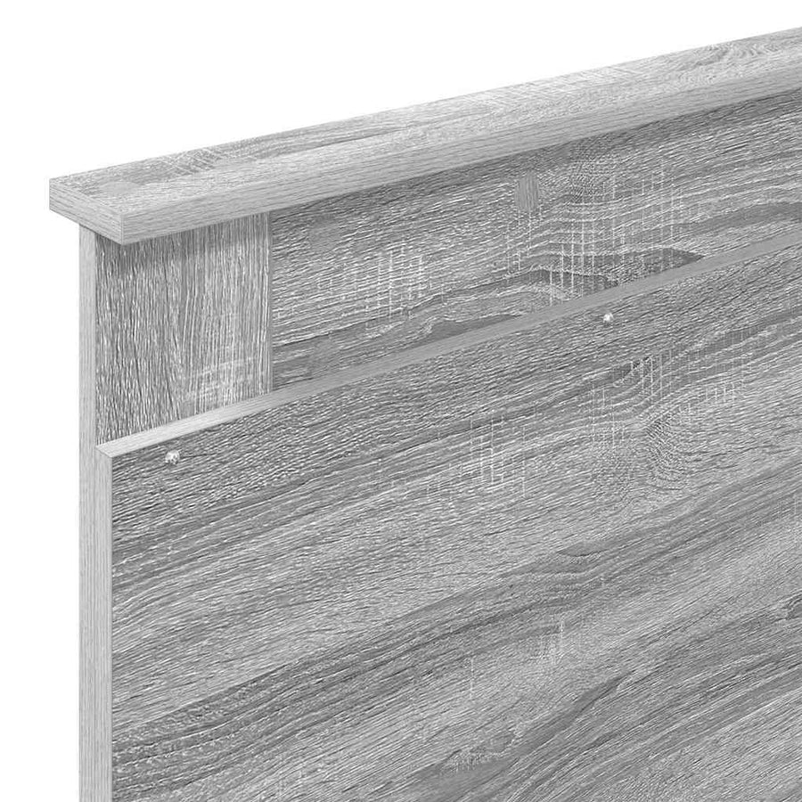 Hoofdbord met hoofdeinde Grijs Sonoma 75 cm Bewerkt hout