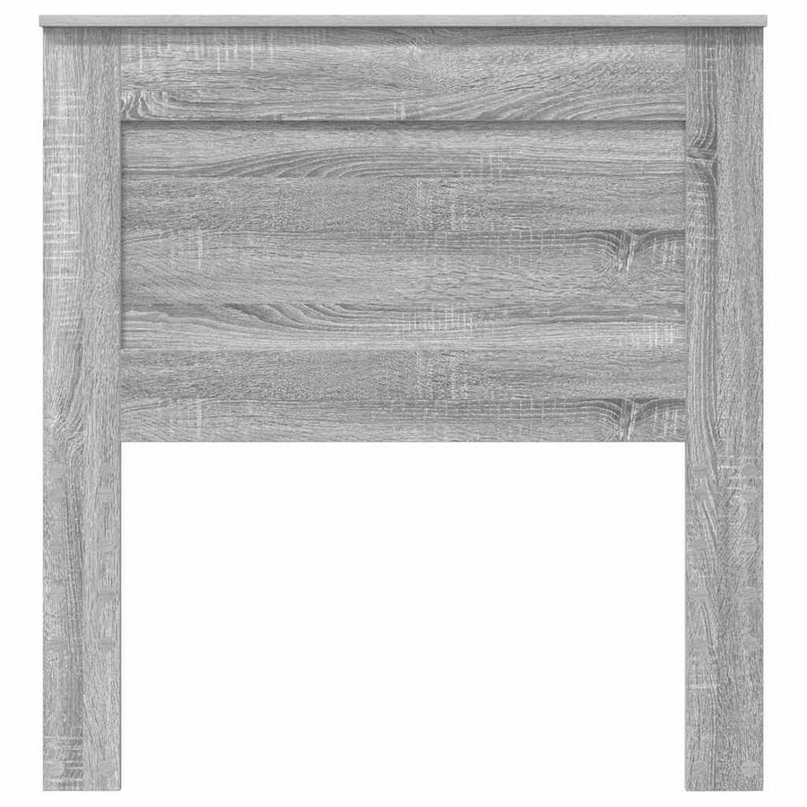 Hoofdbord met hoofdeinde Grijs Sonoma 75 cm Bewerkt hout