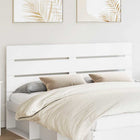 White Headboard 200 cm Engineered Wood