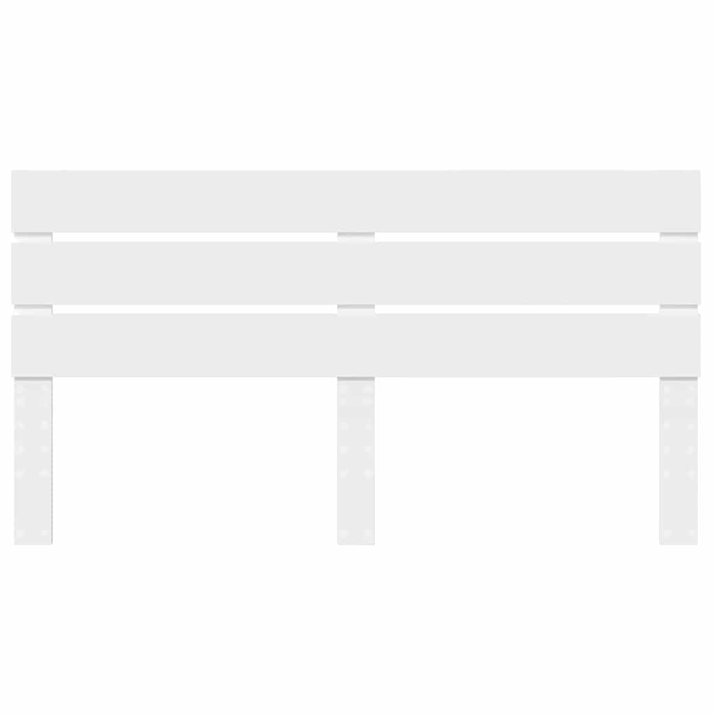 Hoofdbord Met Hoofdeinde Bewerkt Hout 200 cm Wit