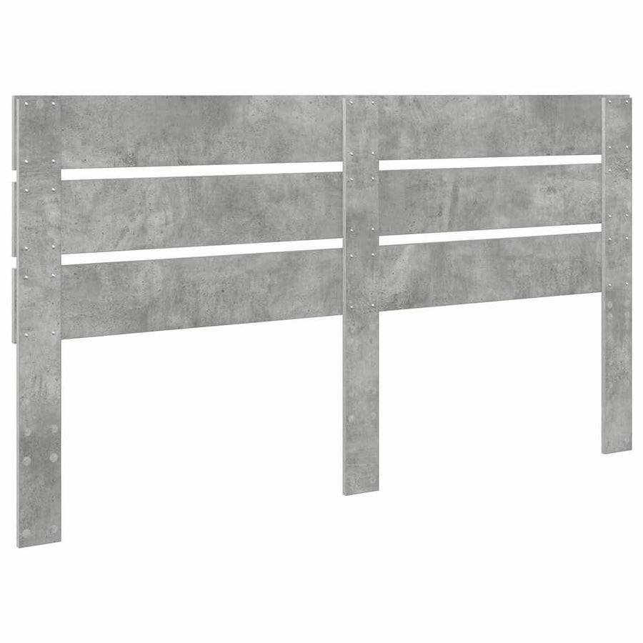 Hoofdbord Met Hoofdeinde Beton Grijs Bewerkt Hout 200 cm Betongrijs