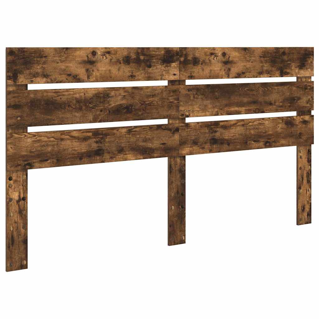 Hoofdbord Met Hoofdeinde Bewerkt Hout 200 cm Gerookt eiken