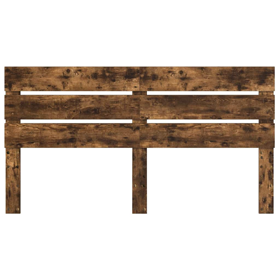 Hoofdbord Met Hoofdeinde Bewerkt Hout 200 cm Gerookt eiken