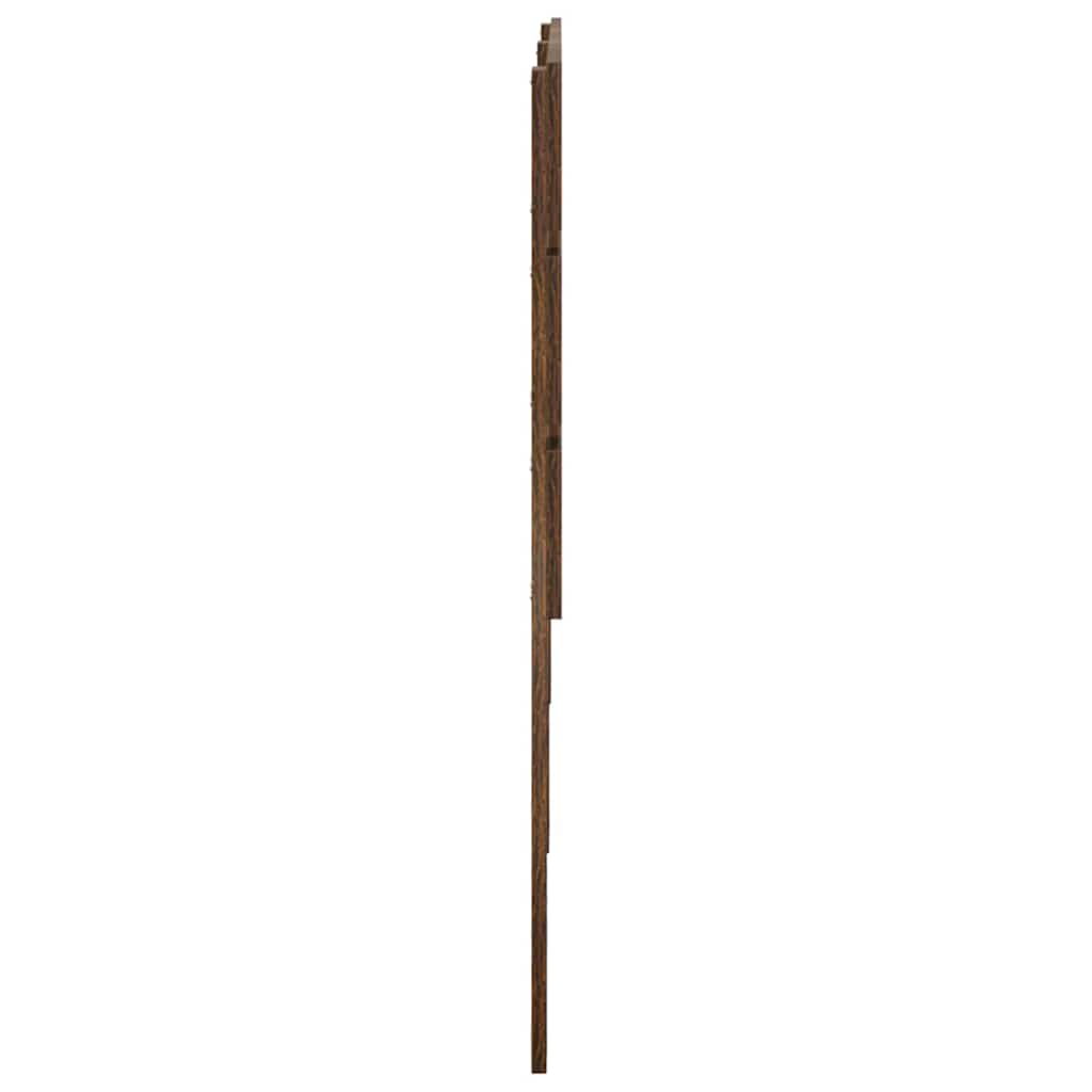 Hoofdbord Met Hoofdeinde Bewerkt Hout 200 cm Gerookt eiken