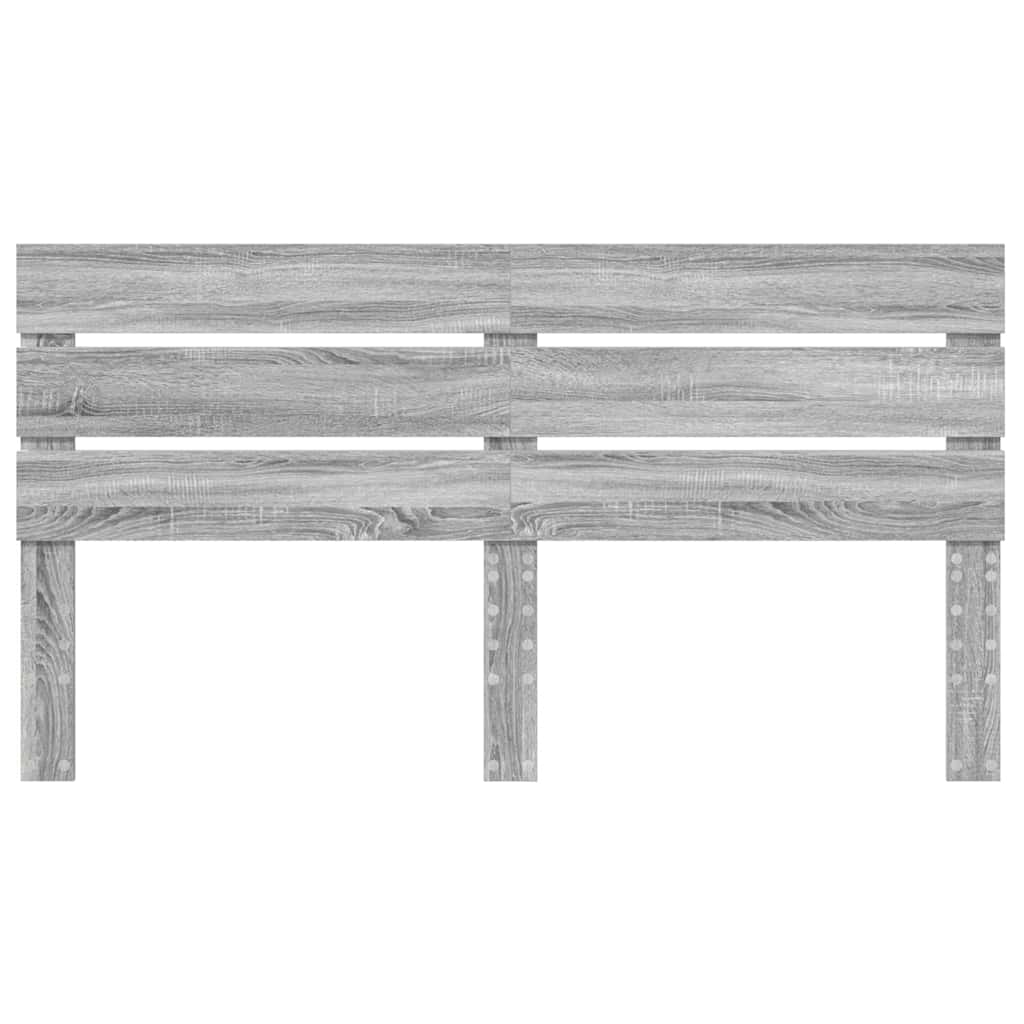 Hoofdbord Met Hoofdeinde Bewerkt Hout 200 cm Grijs sonoma