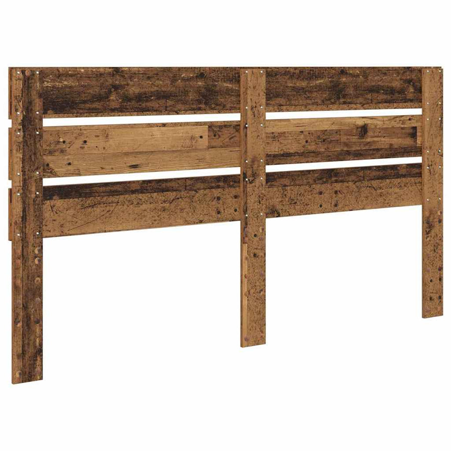 Hoofdbord Met Hoofdeinde Oudhout Bewerkt Hout 200 cm Oud hout