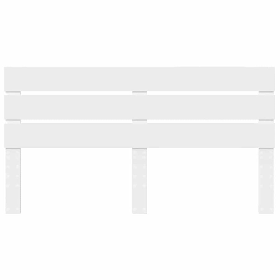 Hoofdbord Met Hoofdeinde Bewerkt Hout 180 cm Wit