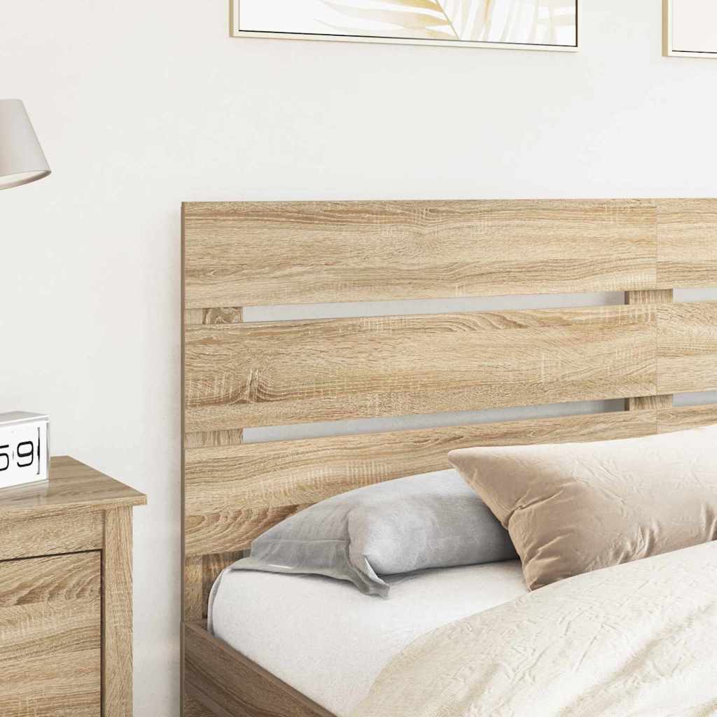 Hoofdbord Met Hoofdeinde Bewerkt Hout 180 cm Sonoma eiken