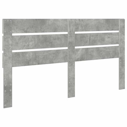 Hoofdbord Met Hoofdeinde Beton Grijs Bewerkt Hout 180 cm Betongrijs