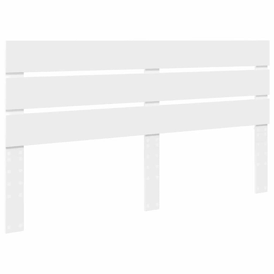 Hoofdbord Met Hoofdeinde Bewerkt Hout 160 cm Wit