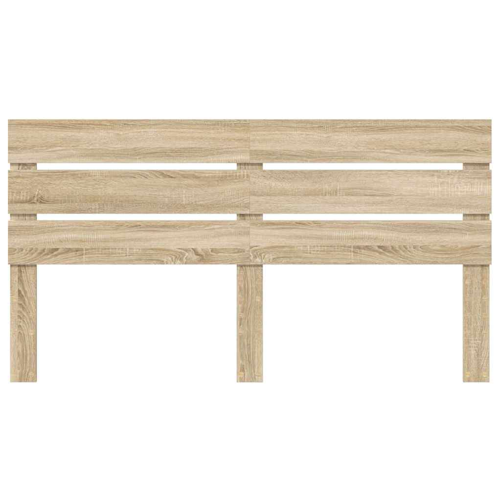 Hoofdbord Met Hoofdeinde Bewerkt Hout 160 cm Sonoma eiken