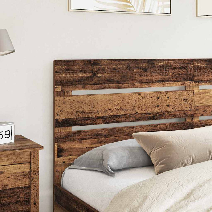Hoofdbord Met Hoofdeinde Oudhout Bewerkt Hout 160 cm Oud hout