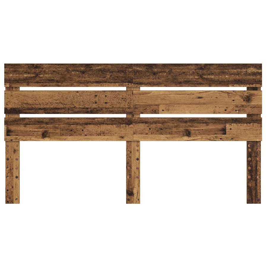 Hoofdbord Met Hoofdeinde Oudhout Bewerkt Hout 160 cm Oud hout