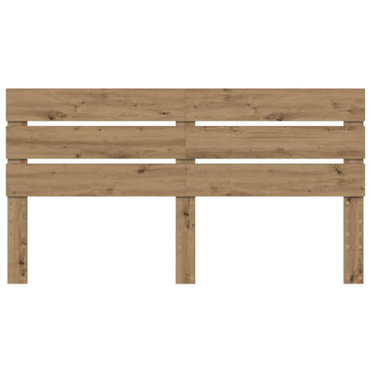 Hoofdbord Met Hoofdeinde Artisan Eiken Bewerkt Hout 160 cm artisanaal eikenkleurig