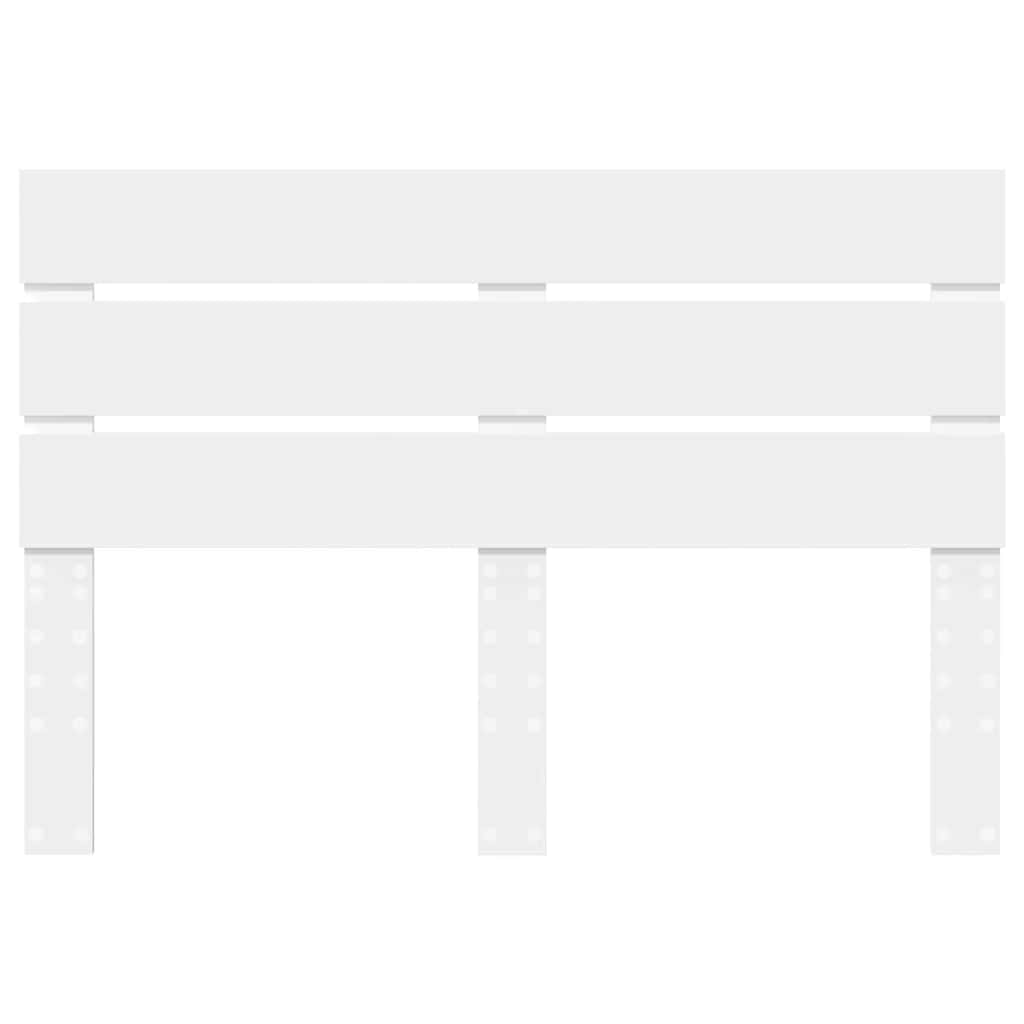 Hoofdbord Met Hoofdeinde Bewerkt Hout 150 cm Wit
