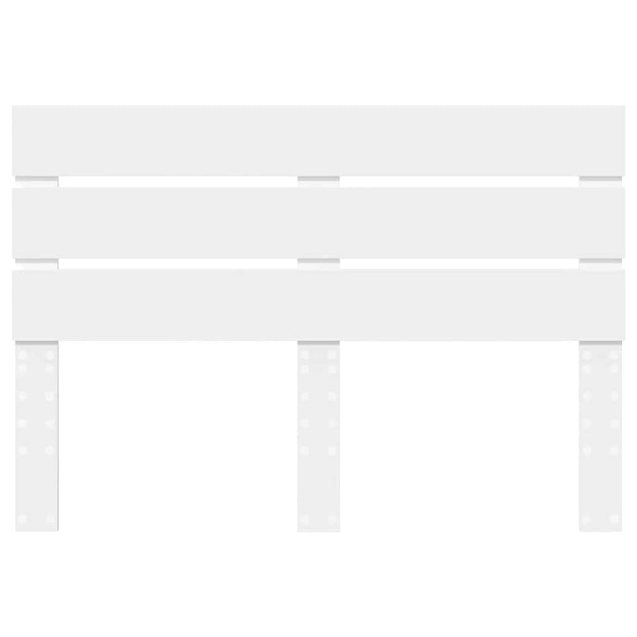 Hoofdbord Met Hoofdeinde Bewerkt Hout 150 cm Wit