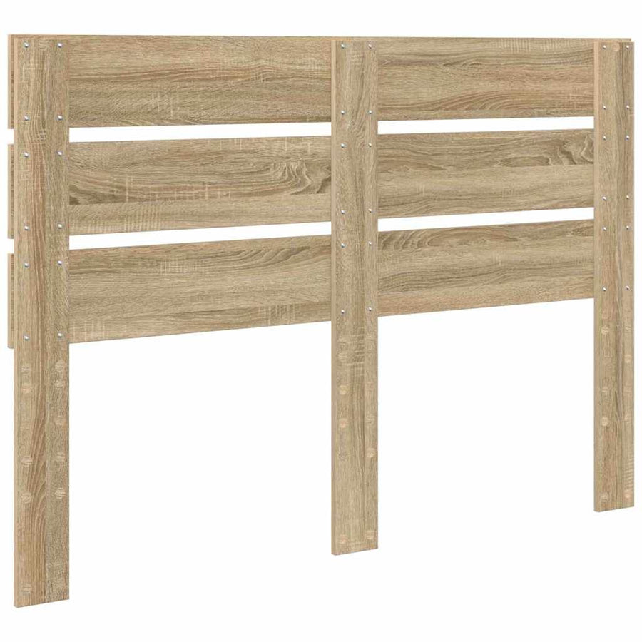 Hoofdbord Met Hoofdeinde Bewerkt Hout 150 cm Sonoma eiken