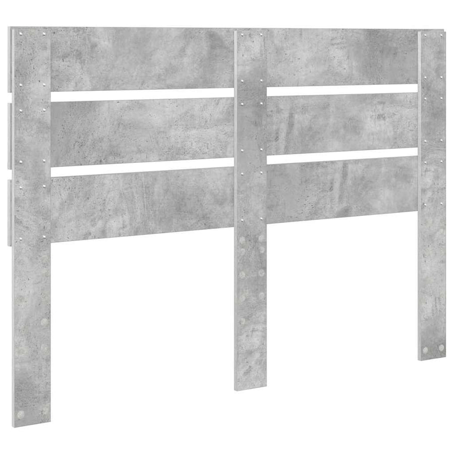 Hoofdbord Met Hoofdeinde Beton Grijs Bewerkt Hout 150 cm Betongrijs