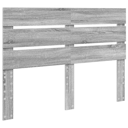 Hoofdbord Met Hoofdeinde Bewerkt Hout 150 cm Grijs sonoma