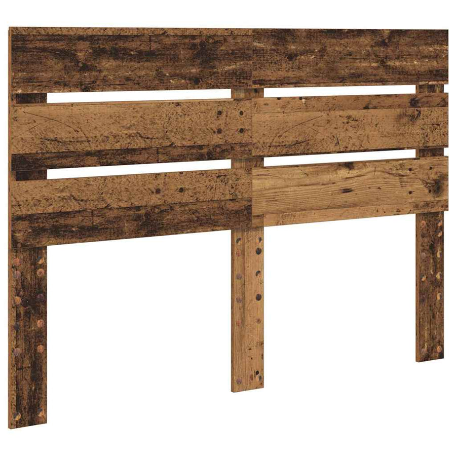 Hoofdbord Met Hoofdeinde Oudhout Bewerkt Hout 150 cm Oud hout