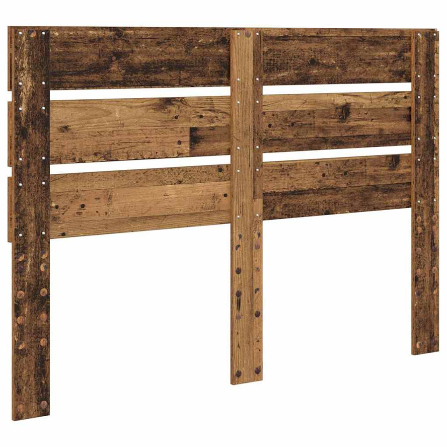 Hoofdbord Met Hoofdeinde Oudhout Bewerkt Hout 150 cm Oud hout
