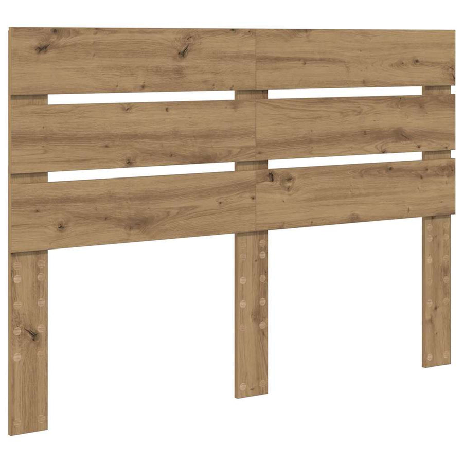 Hoofdbord Met Hoofdeinde Artisan Eiken Bewerkt Hout 150 cm artisanaal eikenkleurig
