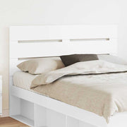Hoofdbord 140 cm wit bewerkt hout