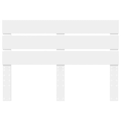 Hoofdbord Met Hoofdeinde Bewerkt Hout 140 cm Wit