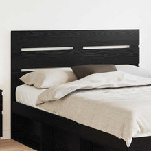 Hoofdbord Met Hoofdeinde Bewerkt Hout 140 cm Zwart eiken