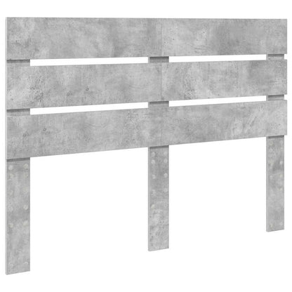 Hoofdbord Met Hoofdeinde Beton Grijs Bewerkt Hout 140 cm Betongrijs