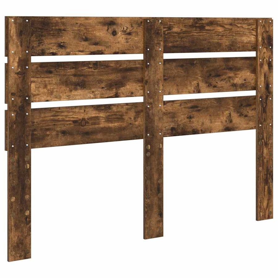 Hoofdbord Met Hoofdeinde Bewerkt Hout 140 cm Gerookt eiken