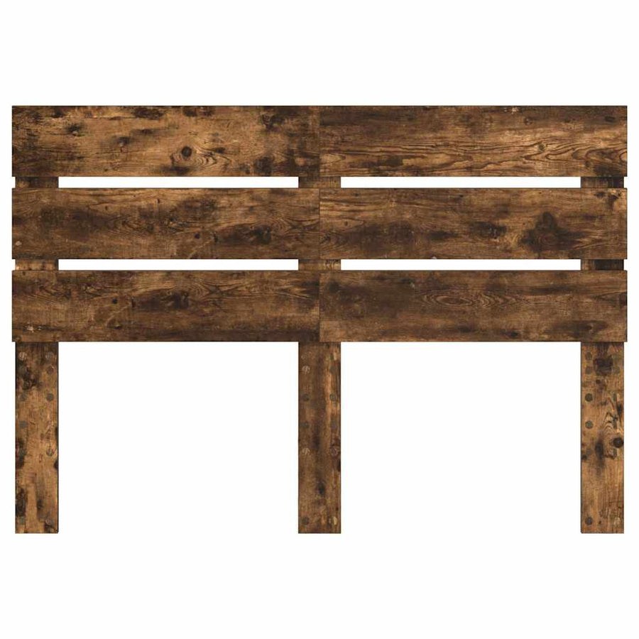Hoofdbord Met Hoofdeinde Bewerkt Hout 140 cm Gerookt eiken