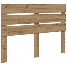 Hoofdbord Met Hoofdeinde Artisan Eiken Bewerkt Hout 140 cm artisanaal eikenkleurig