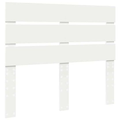 Hoofdbord Met Hoofdeinde Bewerkt Hout 135 cm Wit
