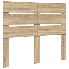 Hoofdbord Met Hoofdeinde Bewerkt Hout 135 cm Sonoma eiken