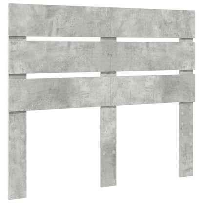 Hoofdbord Met Hoofdeinde Beton Grijs Bewerkt Hout 135 cm Betongrijs