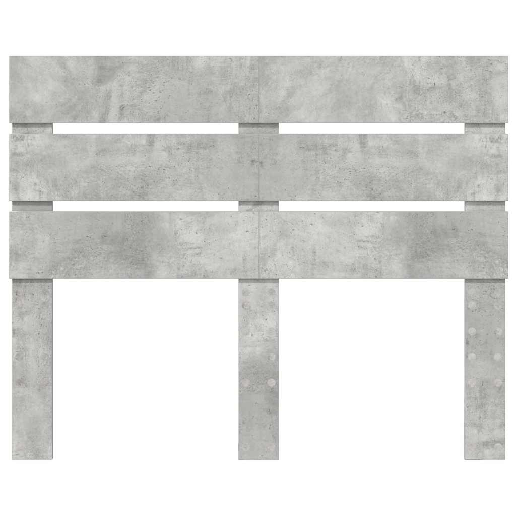 Hoofdbord Met Hoofdeinde Beton Grijs Bewerkt Hout 135 cm Betongrijs