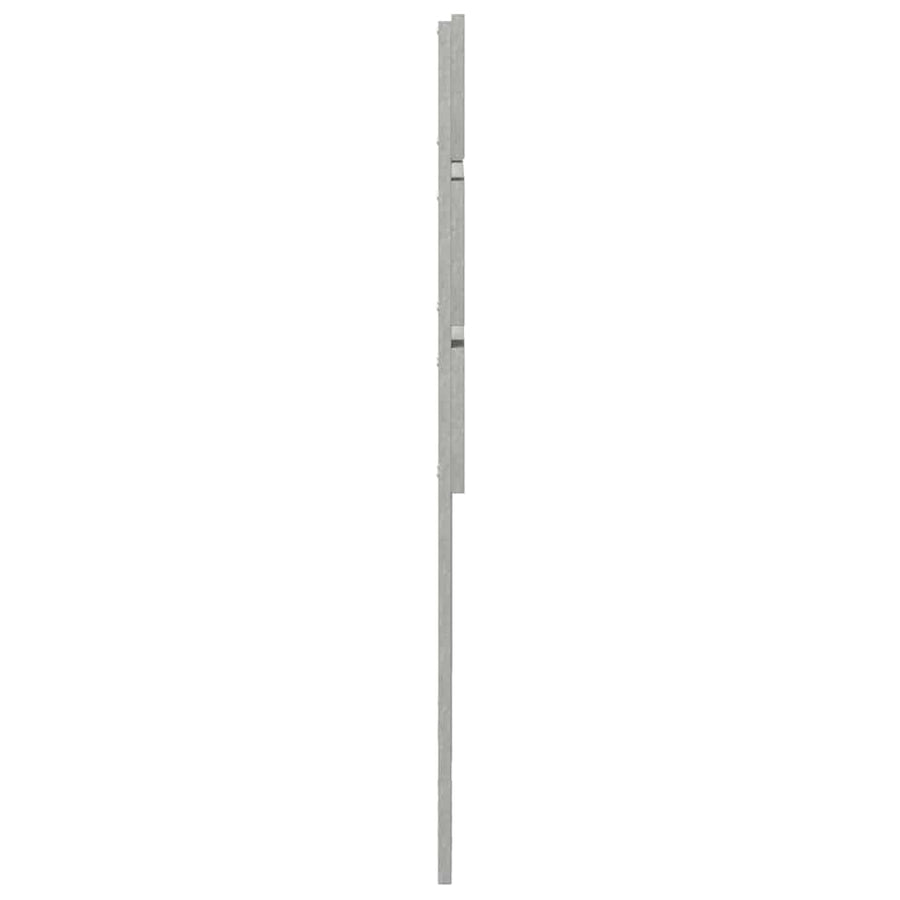 Hoofdbord Met Hoofdeinde Beton Grijs Bewerkt Hout 135 cm Betongrijs