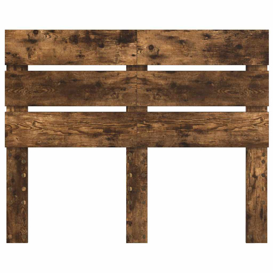 Hoofdbord Met Hoofdeinde Bewerkt Hout 135 cm Gerookt eiken