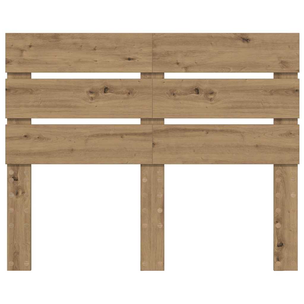 Hoofdbord Met Hoofdeinde Artisan Eiken Bewerkt Hout 135 cm artisanaal eikenkleurig