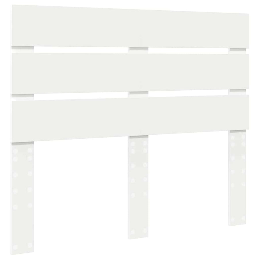 Hoofdbord Met Hoofdeinde Bewerkt Hout 120 cm Wit