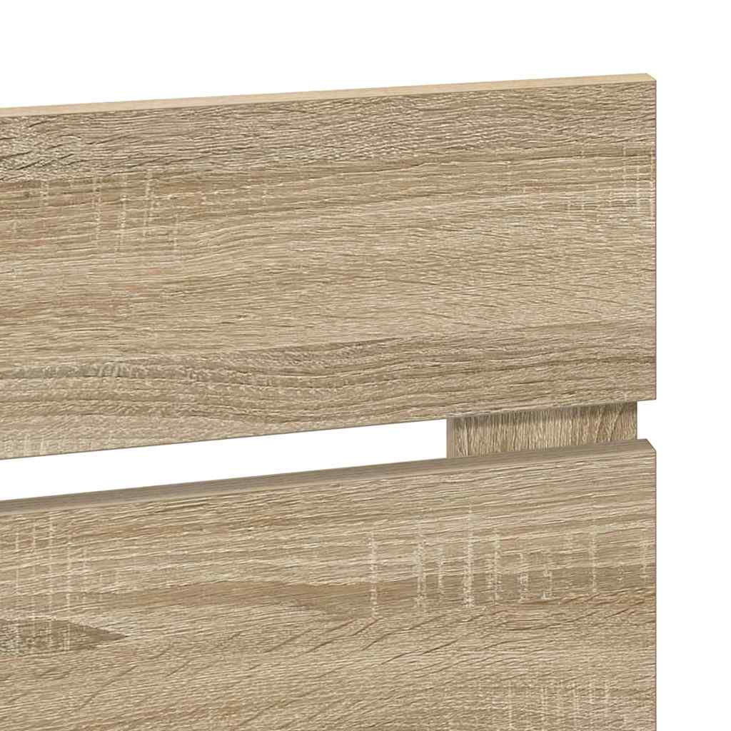 Hoofdbord Met Hoofdeinde Bewerkt Hout 120 cm Sonoma eiken