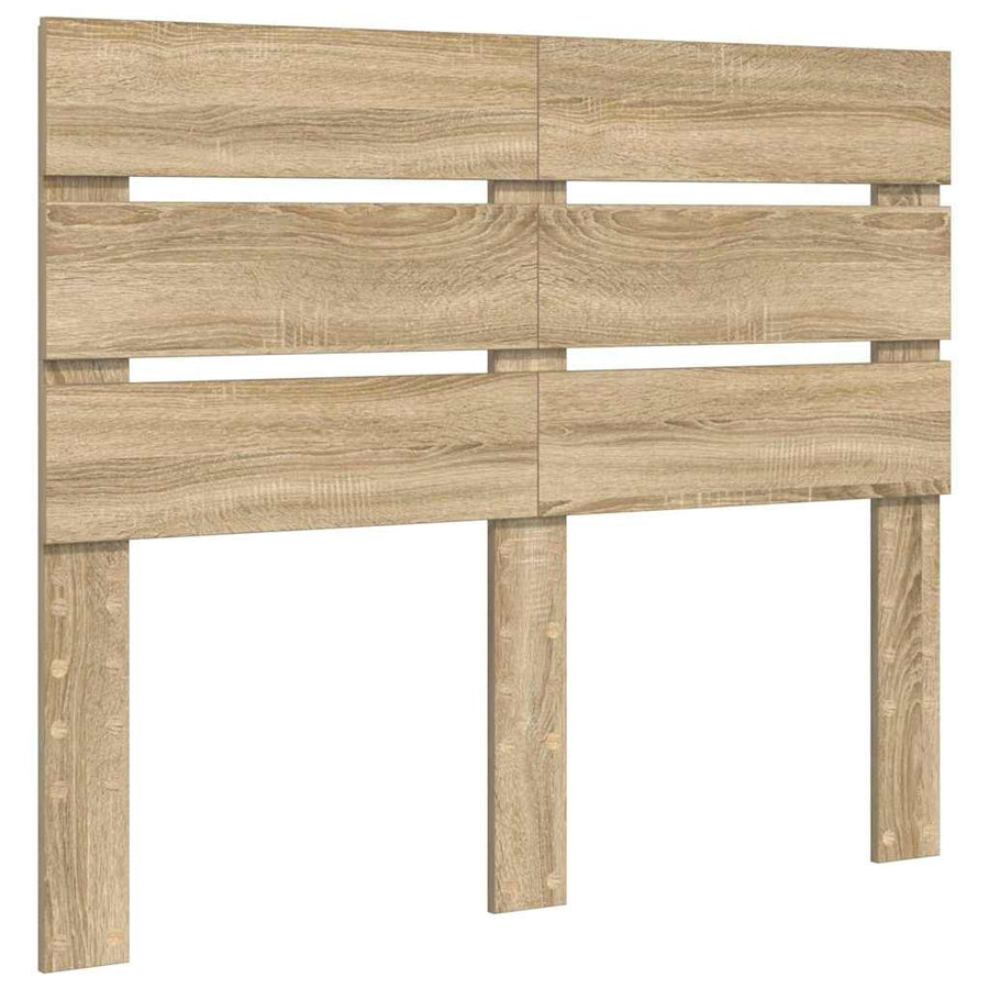 Hoofdbord Met Hoofdeinde Bewerkt Hout 120 cm Sonoma eiken