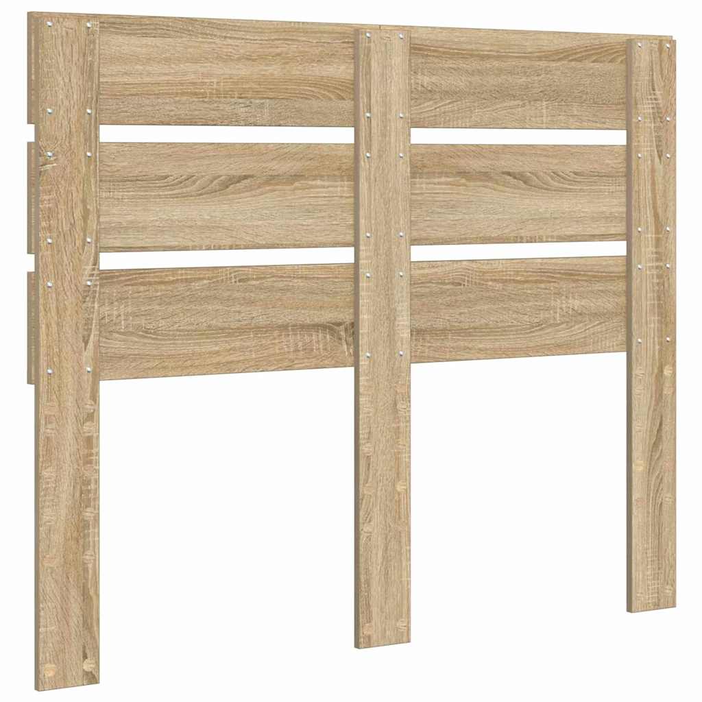 Hoofdbord Met Hoofdeinde Bewerkt Hout 120 cm Sonoma eiken