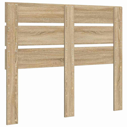 Hoofdbord Met Hoofdeinde Bewerkt Hout 120 cm Sonoma eiken