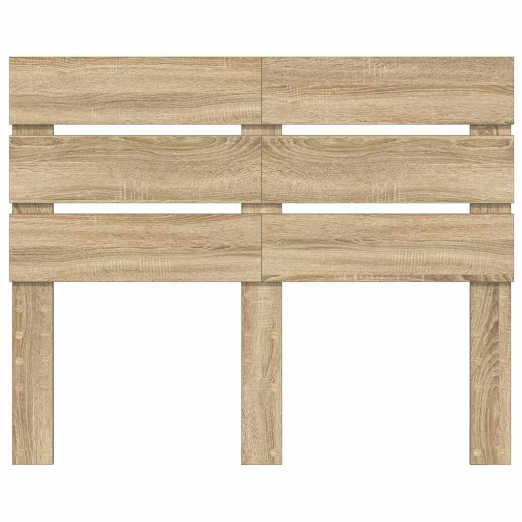Hoofdbord Met Hoofdeinde Bewerkt Hout 120 cm Sonoma eiken