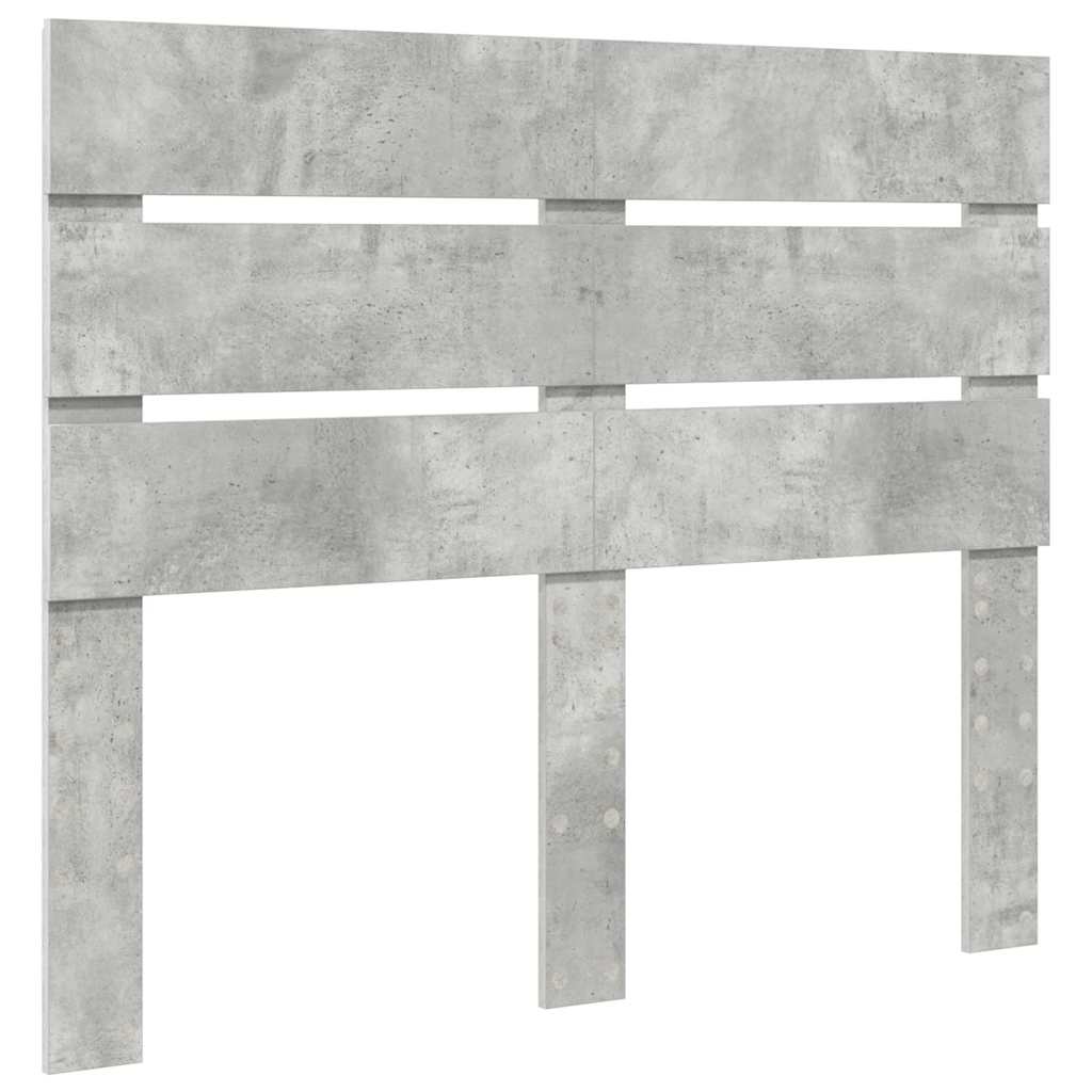 Hoofdbord Met Hoofdeinde Beton Grijs Bewerkt Hout 120 cm Betongrijs