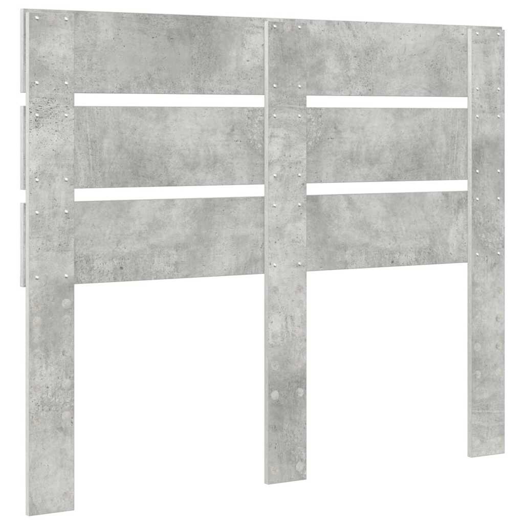 Hoofdbord Met Hoofdeinde Beton Grijs Bewerkt Hout 120 cm Betongrijs