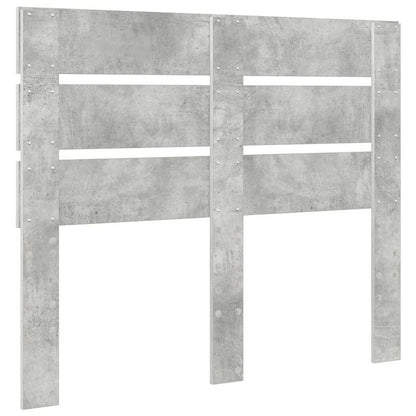 Hoofdbord Met Hoofdeinde Beton Grijs Bewerkt Hout 120 cm Betongrijs