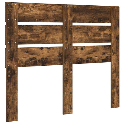 Hoofdbord Met Hoofdeinde Bewerkt Hout 120 cm Gerookt eiken